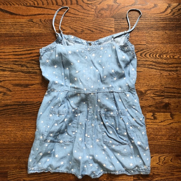 CHAMBRAY STAR ROMPER - Picture 3 of 4
